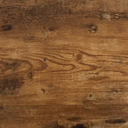 Tables gigognes carrées noires et marron, lot de 2