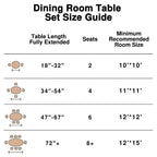 Table de salle à manger ronde noire à pied central pour 4 personnes