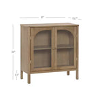 Ensemble de 3 meubles consoles avec portes – Noir / Marron / Blanc