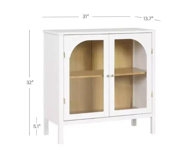 Ensemble de 3 meubles consoles avec portes – Noir / Marron / Blanc