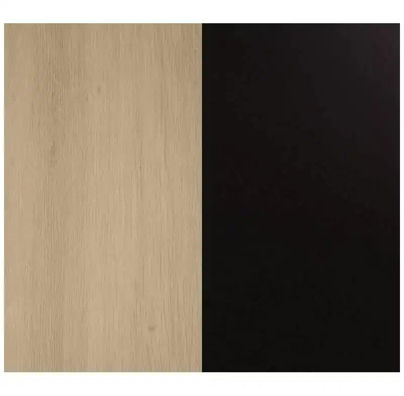 Ensemble de 3 meubles consoles avec portes – Noir / Marron / Blanc